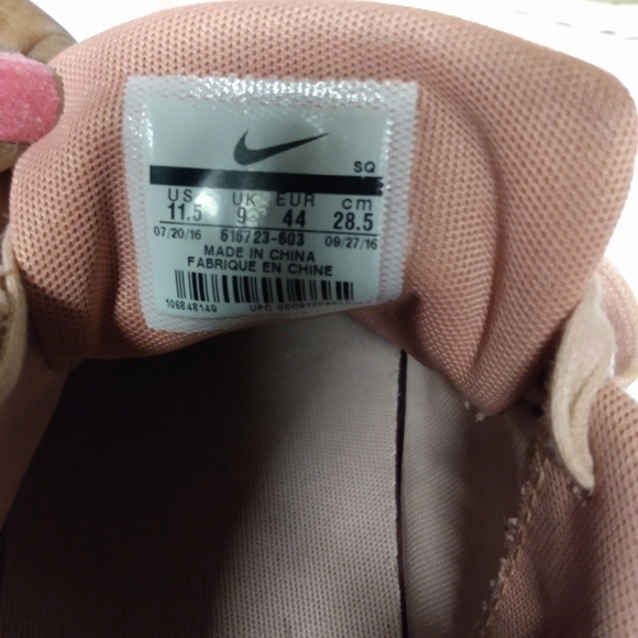 Nike Air Max Thea Tennis Sz 11.5, Pink, Leather and Suede, Pre-owned - Picture 4 of 8